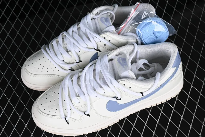 All categories Nk SB Dunk series Nk SB Dunk Low low-top sneakers Nk Dunk Low milk blue customized version of deconstructed strap casual sneakers DX5930-100